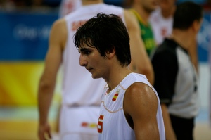Ricky Rubio during his stint at point guard for the Spain National team. Picture by user Rich115 on Flickr.